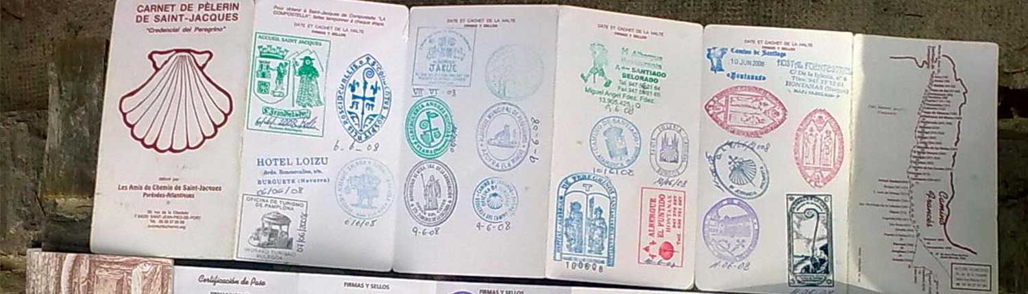 credencial do peregrino - Compostelana e Fisterrana