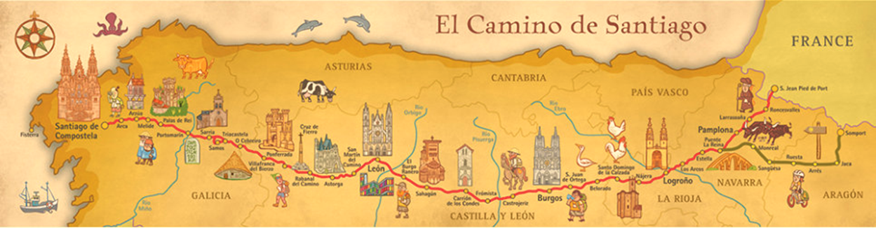 Os-Caminhos-para-Santiago-de-Compostela