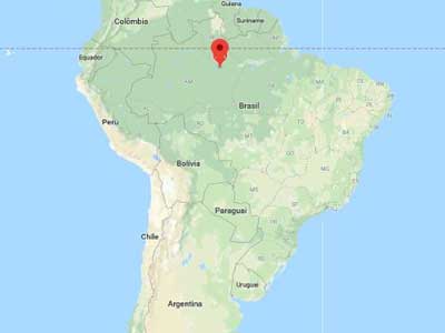 Hotel de Selva en Amazonas map
