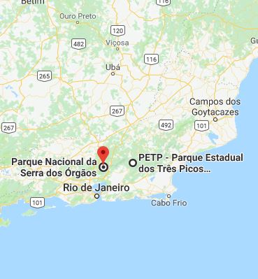 Río de Janeiro Salvaje mapa